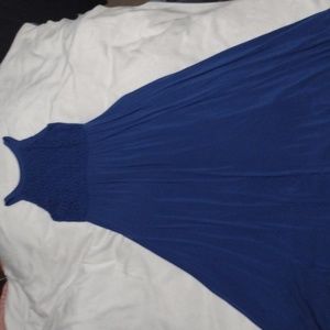Boden Full Skirt Maxi Dress: Size: 10 Regular; Color: Royal Blue